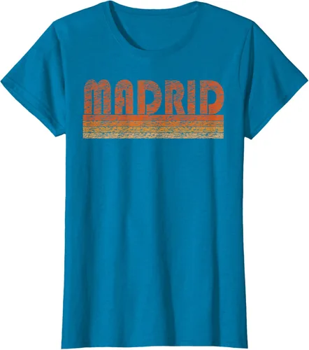 Vista 103 de clásico Retro Madrid playera, hombre 3XL, Asphalt Negro