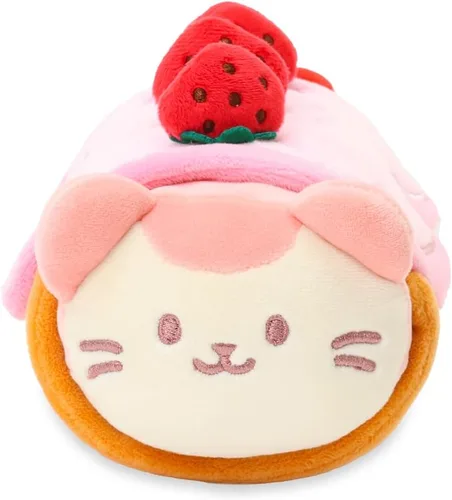 Vista 2 de Anirollz Roll Cake Kittiroll - Almohada de peluche, gatito kawaii, 6 pulgadas