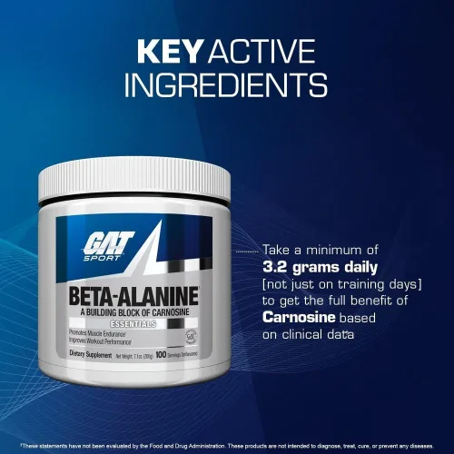 Vista 5 de GAT SPORT Suplemento de beta alanina, 7.05 oz