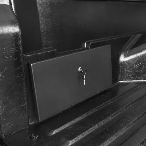 Vista 2 de Hooke Road Tacoma - Tapa de bloqueo de seguridad para cama, almacenamiento adicional, compatible con camioneta Toyota Tacoma 2005-2023 de 2ª y 3ª