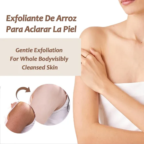 Vista 5 de Exfoliante De Arroz Para Aclarar La Piel, Exfoliante De Arroz Para Las Manchas, Exfoliante De Arroz Para Blanquear Gel Exfoliante, Exfoliante De