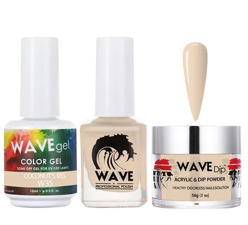 Vista 27 de WAVEGEL - Juego de gel de remojo, laca de uñas y polvo acrílico a juego - Colección Simplicity - #P109 Blizzard