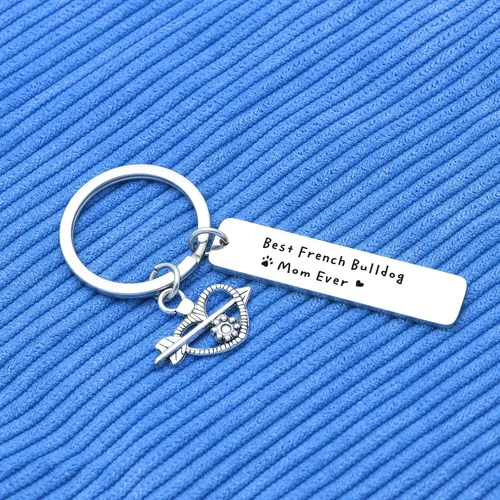 Vista 5 de Joyería de bulldog francés para mamá, joyería para perros, regalo para amantes del bulldog francés, regalo para personas de perro, joyería