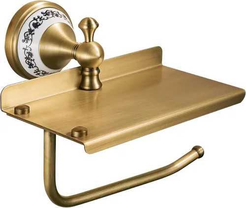 Vista 9 de Juego de accesorios de baño de bronce antiguo, toallero ajustable, soporte para rollo de papel higiénico, soporte para toalla de mano, gancho, juego