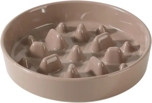 Vista 38 de Havniva Cuencos elevados para perros de alimentación lenta, 6.1 pulgadas 1 x café marrón - C