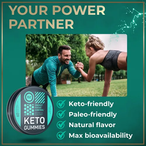 Vista 5 de MCT Oil Keto Gummies - Gomitas de colágeno potenciador del metabolismo – Gomitas de energía masticables de energía para preentrenamiento, energía