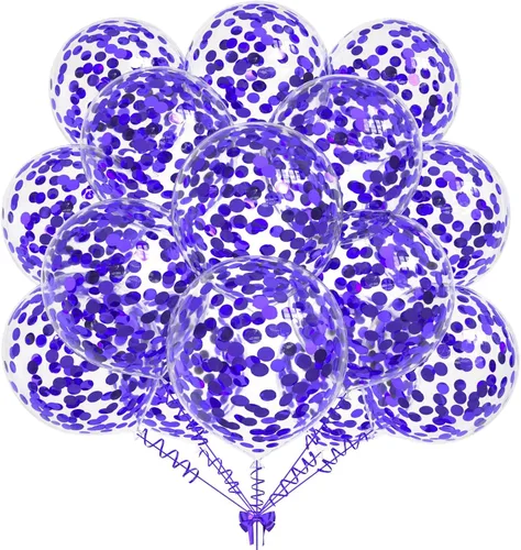Vista 8 de 50 globos de confeti de papel de aluminio verde aguacate, globos de látex de 12 pulgadas con confeti verde aguacate en el interior para cumpleaños
