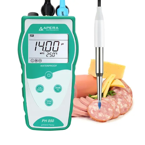 Vista 8 de Apera Instruments Value Series PH850-MS Kit de medidor de pH portátil para muestras pequeñas y tubos de ensayo