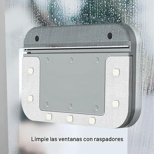 Vista 8 de Limpiador magnético de ventanas de doble cara, mango grande, herramienta de limpieza de ventanas de plástico de alta resistencia para gafas de 3 a