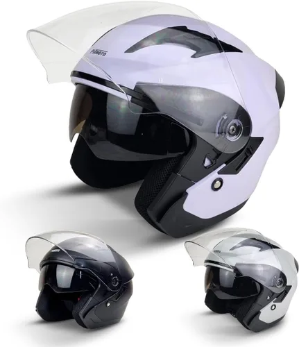 Vista 9 de Casco de moto abierto DOT, modelo PM-768