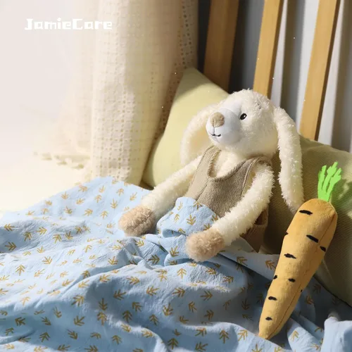 Vista 6 de Conejito de Pascua de peluche, juguete de conejo de ropa suave para niños, recién nacidos, niños y niñas, juguetes de peluche adorables y adorables