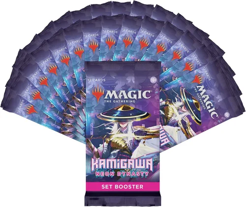 Vista 3 de Magic: The Gathering Kamigawa: Neon Dynasty Set Booster Box 30 paquetes (360 cartas mágicas)