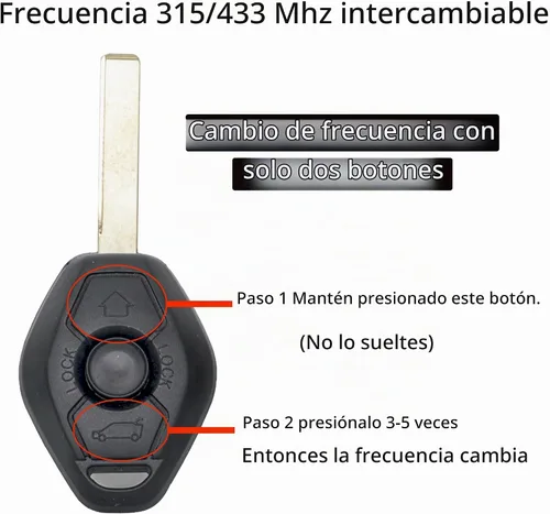 Vista 2 de MechanMagic Llavero de Mando a Distancia de Reemplazo Compatible con BMW 3 5 6 Series M3 X3 X5 Z4 2000 2001 2002 2003-2009 LX8FZV CAS2 E46 E83 E53