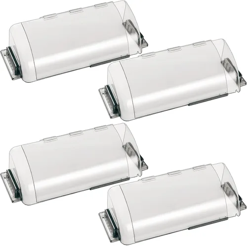 Vista 8 de Paquete de 2 deflectores de ventilación ajustables, deflector transparente de 9 a 15 pulgadas para registros de techo, piso, pared lateral (2)