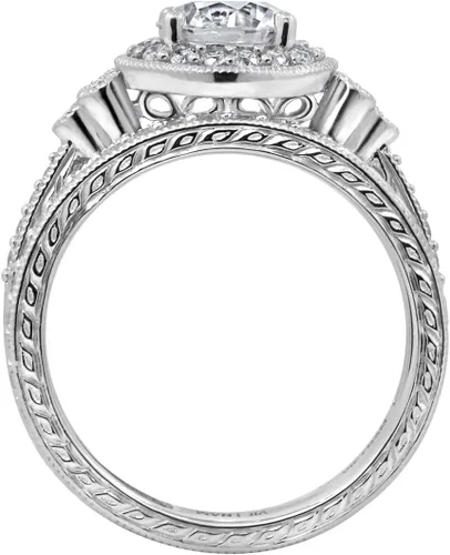 Vista 4 de Tienda Essentials Juego de anillos antiguos de plata de ley chapada con circonita cúbica Infinite Elements (anteriormente colección Tienda)