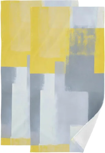 Vista 14 de ALAZA Juego de 2 toallas de mano de ágata dorada, suaves y absorbentes, decorativas, para baño, gimnasio, hotel, spa, 28 x 14 pulgadas