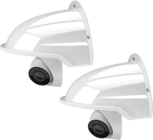 Vista 7 de Cubierta universal para cámara de seguridad, protección contra el sol y la lluvia, techo protector resistente a la intemperie para cámaras domo/bala