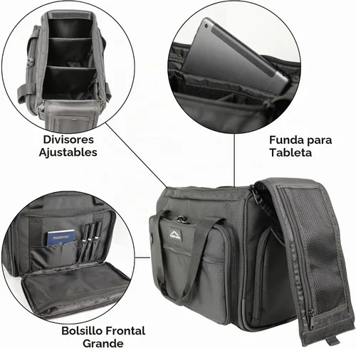 Vista 3 de Bolsa de Piloto Flight Level, Estuche de Vuelo, Bolsa de Tripulación, Aviación, EFB