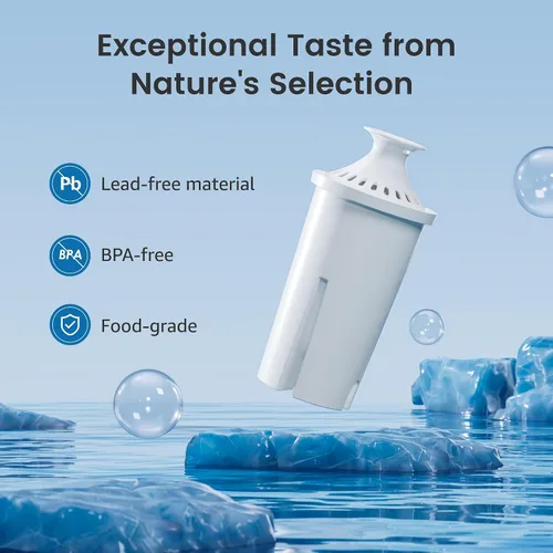 Vista 5 de Aqua Crest Reemplazo para Filtro de Agua Brita®, Jarras y Dispensadores, Clásico OB03, Mavea® 107007, y Más, Filtro de Agua para Jarra Certificado