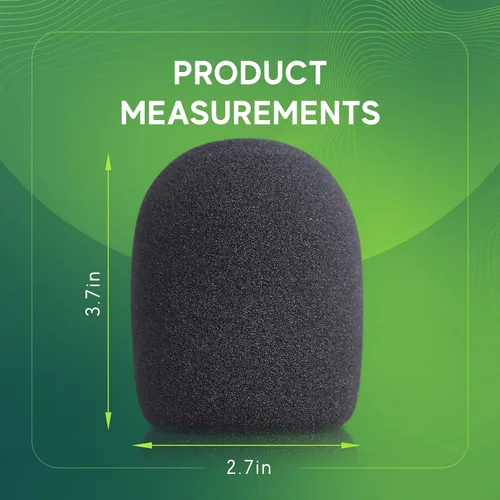 Vista 2 de Esponja para micrófonos AT2020 de Vocalbeat – El Filtro pop perfecto para tu micrófono de Audio Technica – Fabricado con esponja de calidad que