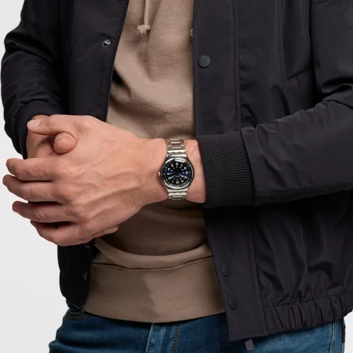 Vista 3 de Swatch I Big Classic Unisex Watch Casual Plastic Blue Quartz Waterproof Blue Boat