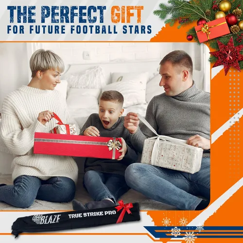 Vista 6 de True Strike Pro Football Kicking Tee - Ultimate Football Tee Compatible with All Ball Sizes, Bonus Goal Kicking Tracker, Field Goal Football Holder