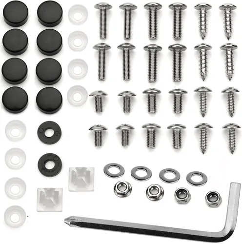 Vista 2 de Kit de tornillos para marco de placa de automóvil