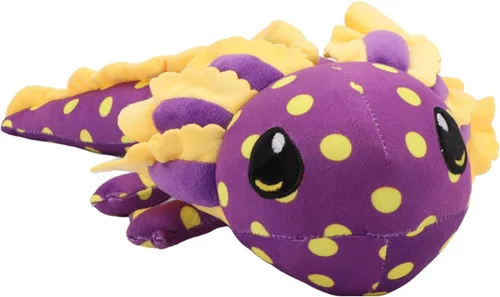 Vista 13 de Peluche realista de ajolote azul de 17.7 pulgadas, suave y largo animal de peluche de salamandra, lindo peluche de anfibio para niños, niñas, niños