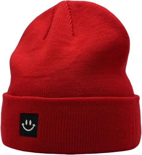 Vista 12 de 55cube Gorros de invierno unisex cálidos de punto grueso con puños Apricot Crush