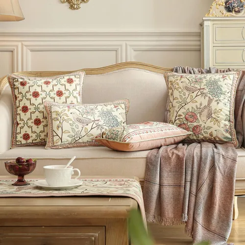 Vista 11 de Patdrea Designer - Juego de 4 fundas de almohada de terciopelo vintage, diseño de Botticelli Elegant Lumbar Ruffle Pillow Case with Zipper,Green