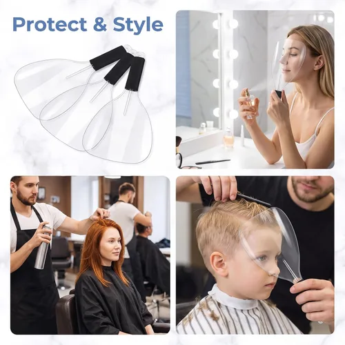 Vista 7 de ElevateTech Protector facial para laca para el cabello, 3 piezas