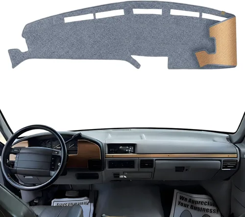 Vista 24 de Cubierta de Salpicadero Alfombrilla de Tablero Compatible con Ford F-150 2014-2009 (Sin Modelos HUD), Alfombrilla Antirreflejos para Salpicadero