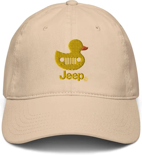 Vista 2 de Jeep Gorra de béisbol ajustable con rejilla de pato bordada