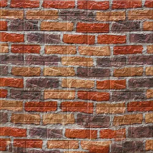 Vista 5 de 3D paneles de pared de espuma autoadhesivos, pelar y pegar ladrillo piedra papel pintado calcomanía de pared para sala de estar niños dormitorio
