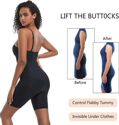 Vista 3 de KKP Shapewear for Women Tummy Control Full Bust Body Shaper Bodysuit Butt Lifter Thigh Slimmer