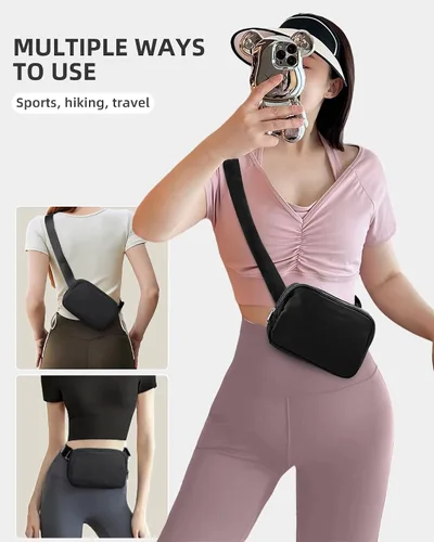 Vista 2 de Cinturones de moda para mujeres y hombres, A-Negro, Deportes