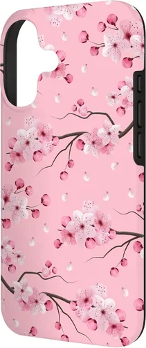 Vista 2 de Japanese Cherry Blossom Floral Flower Pattern Pastel Pink Case for iPhone 17