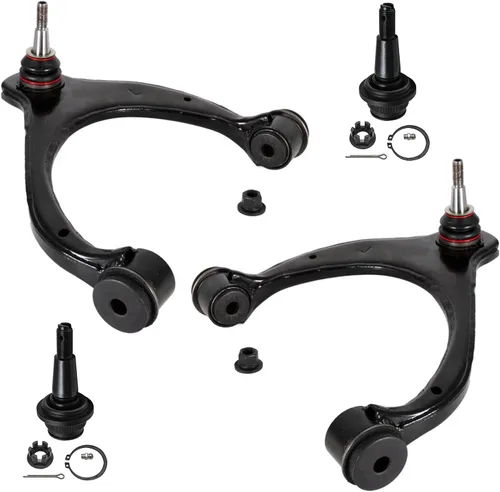 Vista 118 de Detroit Axle - 4 piezas de brazos de control traseros para Ford C-Max, Focus, Mazda 3 5, Volvo C30, C70, S40, V50, 4 brazos de control superiores e