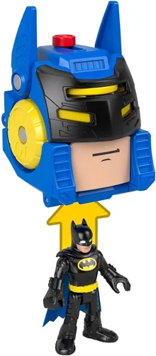 Vista 4 de DC Super Friends Fisher-Price Imaginext Batman - Juego de cambiadores de cabeza y figuras para preescolar, juego de simulación para niños a partir