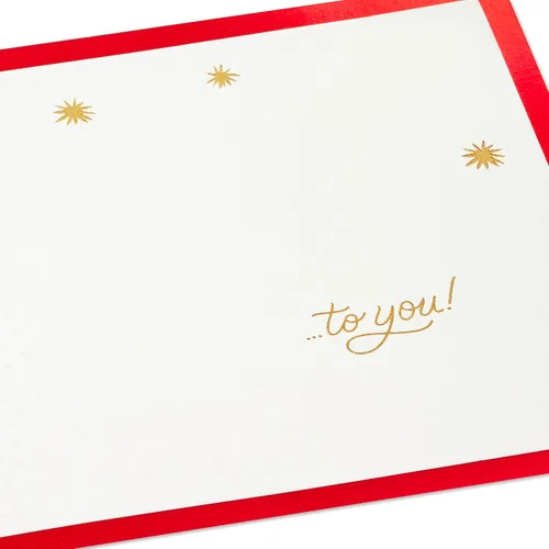 Vista 4 de Hallmark Signature Paper Wonder - Tarjeta de Navidad desplegable (corona clásica)