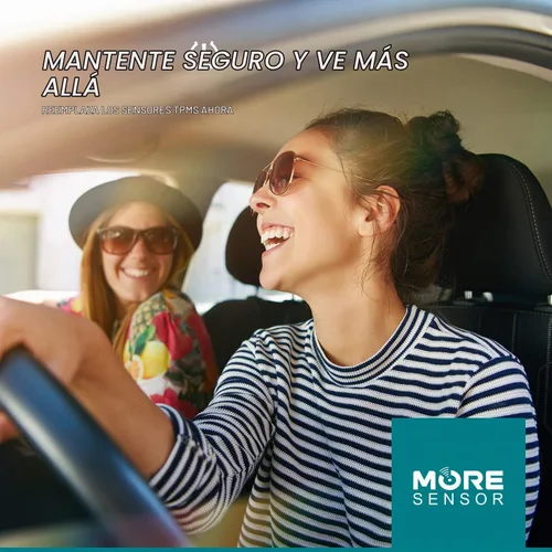 Vista 2 de MORESENSOR Signature Series - Sensor de presión de neumáticos TPMS de 315 MHz, paquete de 4 unidades Preprogramado para modelos seleccionados
