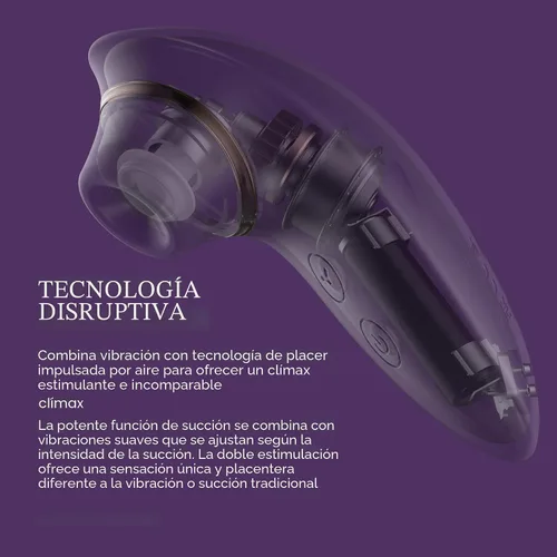 Vista 5 de Juguetes para adultos, vibrador de succión de consolador – Estimulador de clítoris 2 en 1 con 9 modos de succión y vibración para mujeres, pezón