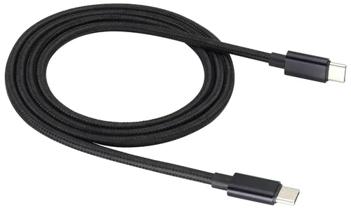 Vista 9 de Cable reversible doble tipo C USB C macho a USB C macho, cable trenzado de nailon premium con aislamiento recubierto de aislamiento, cable