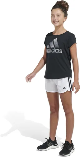 Vista 4 de adidas Pantalones cortos Aeroready de 3 rayas para niña