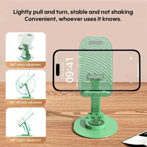 Vista 3 de Soporte plegable para teléfono de escritorio, soporte para teléfono en el escritorio compatible con iPhone 15, 14, 13 Pro Max Mini, adecuado