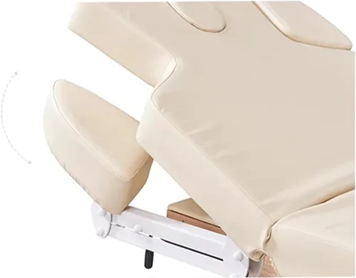 Vista 2 de DERMALOGIC Belvedere - Mesa eléctrica de tratamiento de spa con 4 motores, cama de masaje con base de madera, equipo de masaje de salón de spa