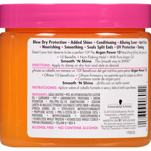 Vista 2 de Smooth N Shine Gel acondicionador Extra Hold, 6-Onzas (Paquete de 3 unidades)