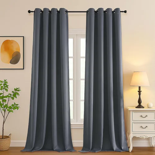 Vista 155 de Simplebrand Juego de 2 paneles de cenefa aguamarina para ventana de cocina de 14 pulgadas de largo, cortinas de oscurecimiento de habitación