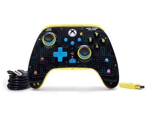 Vista 12 de PowerA Wireless Controller for Xbox Series XS - PAC-MAN SE, hall effect thumbsticks, low latency wireless, officially licensed, works with Xbox One