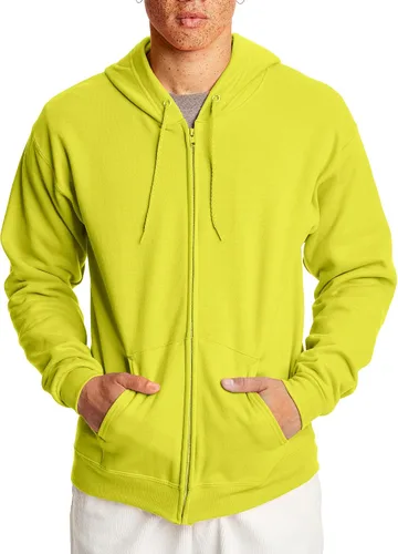 Vista 13 de Hanes Ecosmart - Sudadera con capucha y cremallera completa para hombre Ceniza